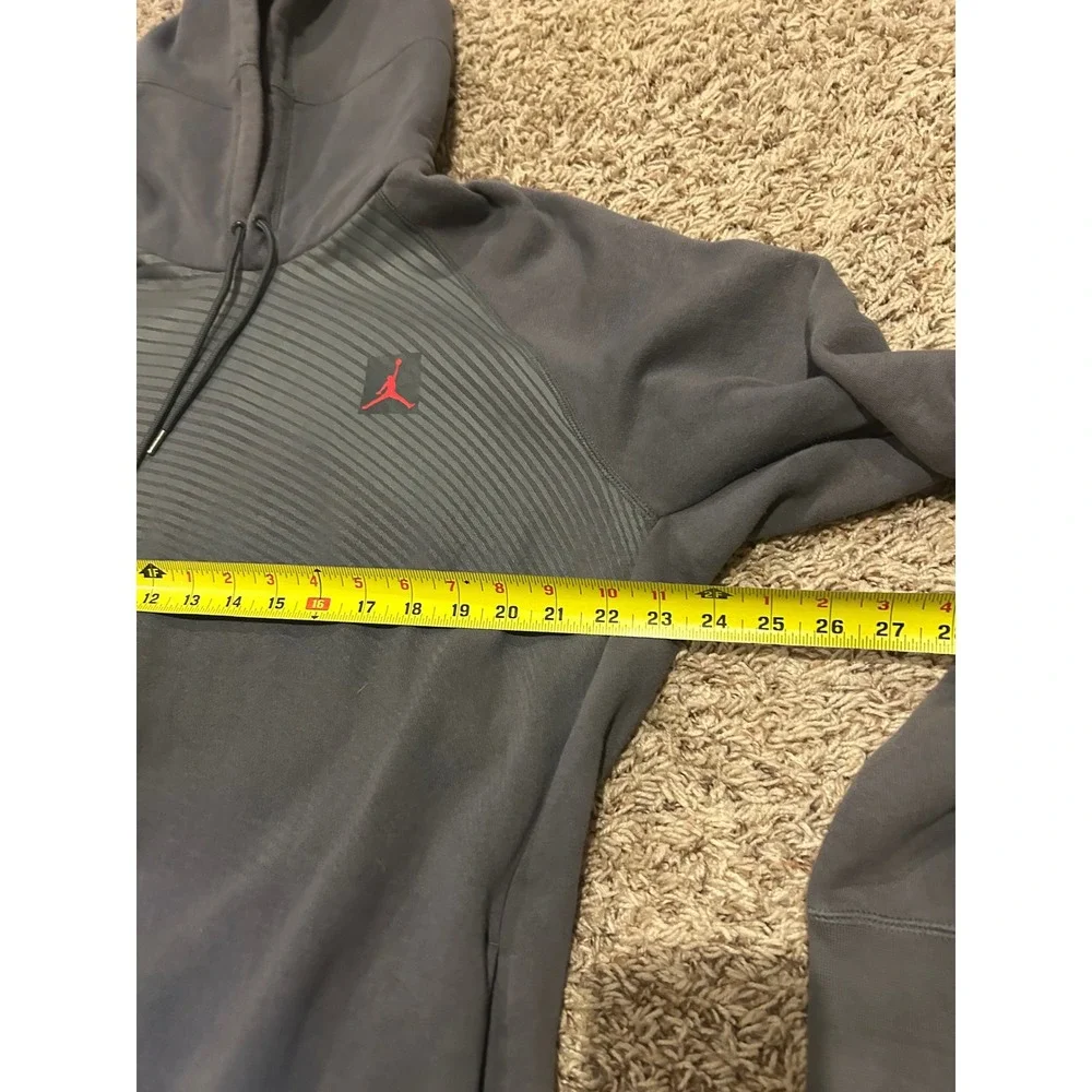 Nike Air Jordan 23 Tech Fleece Hoodie Mens XL Gray Red Jumpman‎ 819141-021 Rare